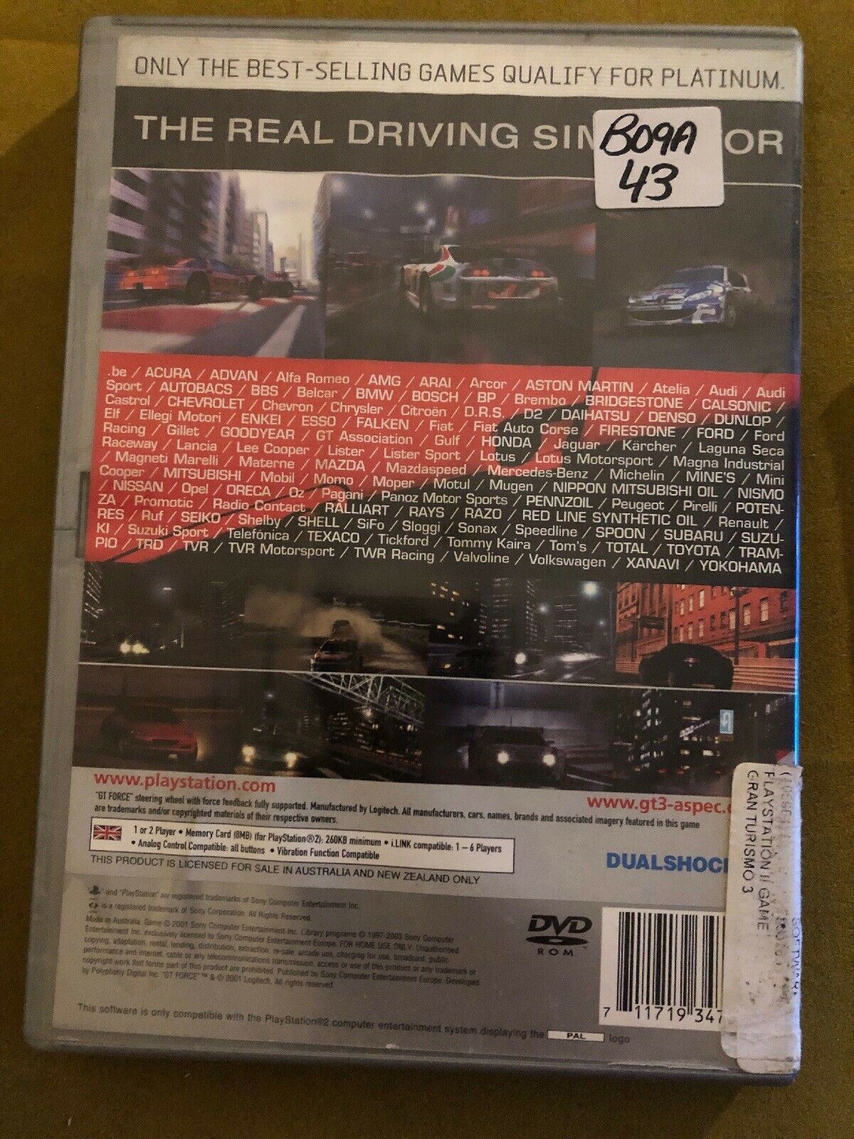 Gran Turismo A Spec 3 - PS2 PlayStation 2 Racing Game PAL /w Booklet