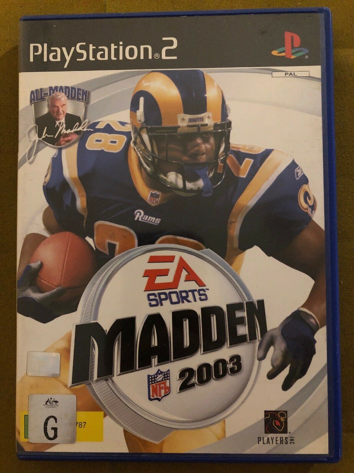 Madden NFL 2003 - PS2 Playstation 2 NFL PAL Game with Manual