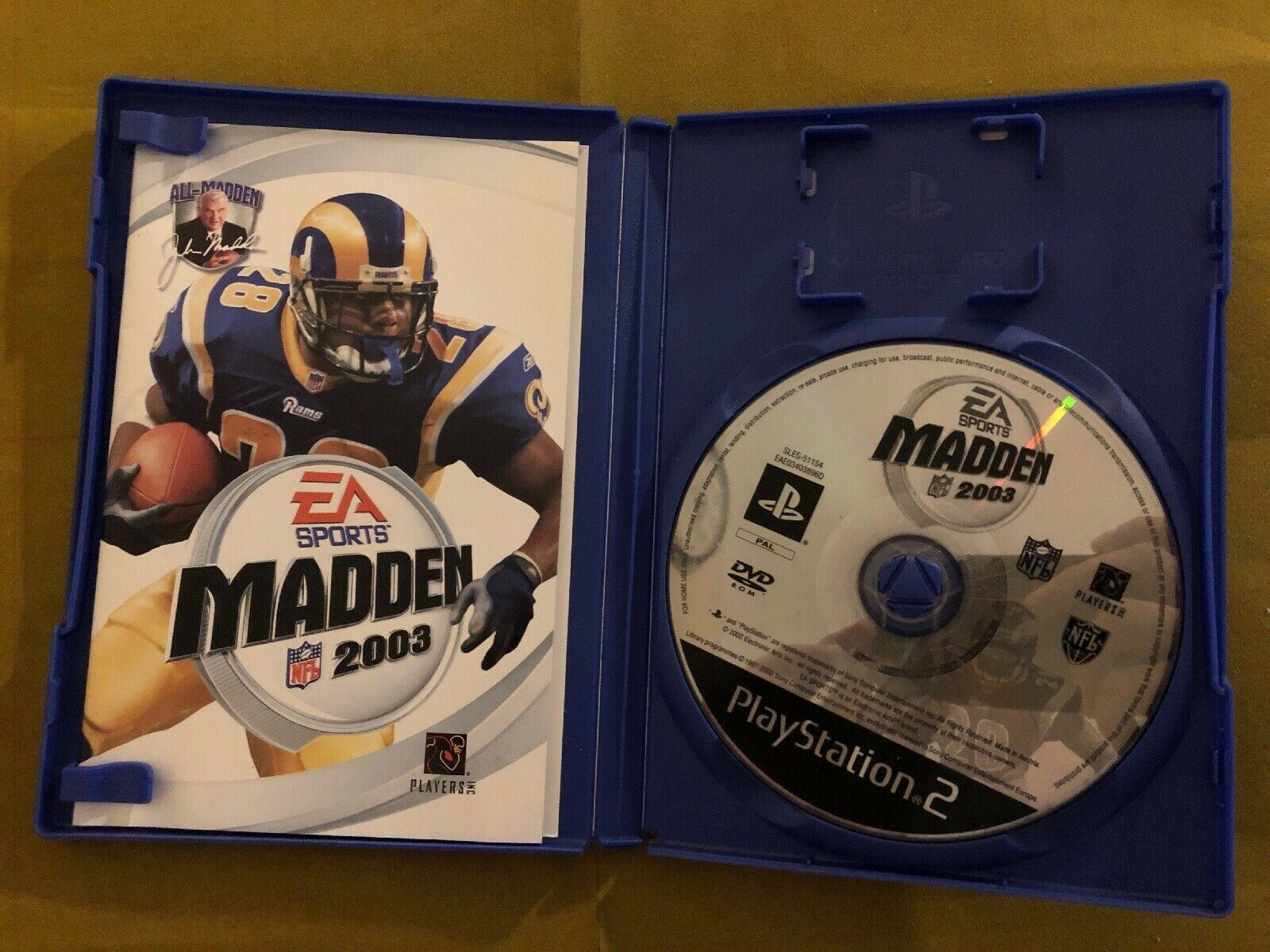 Madden NFL 2003 Playstation 2 Game with Manual