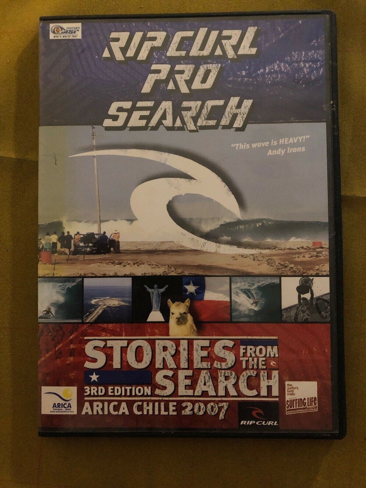 Ripcurl Pro Search 3rd Ed (DVD) Classic Surf Stories Chile 2007