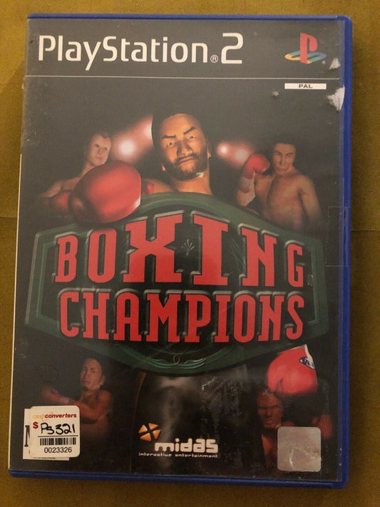 Boxing Champions - Sony PS2 PAL PlayStation 2 Complete with Manual Sports THQ