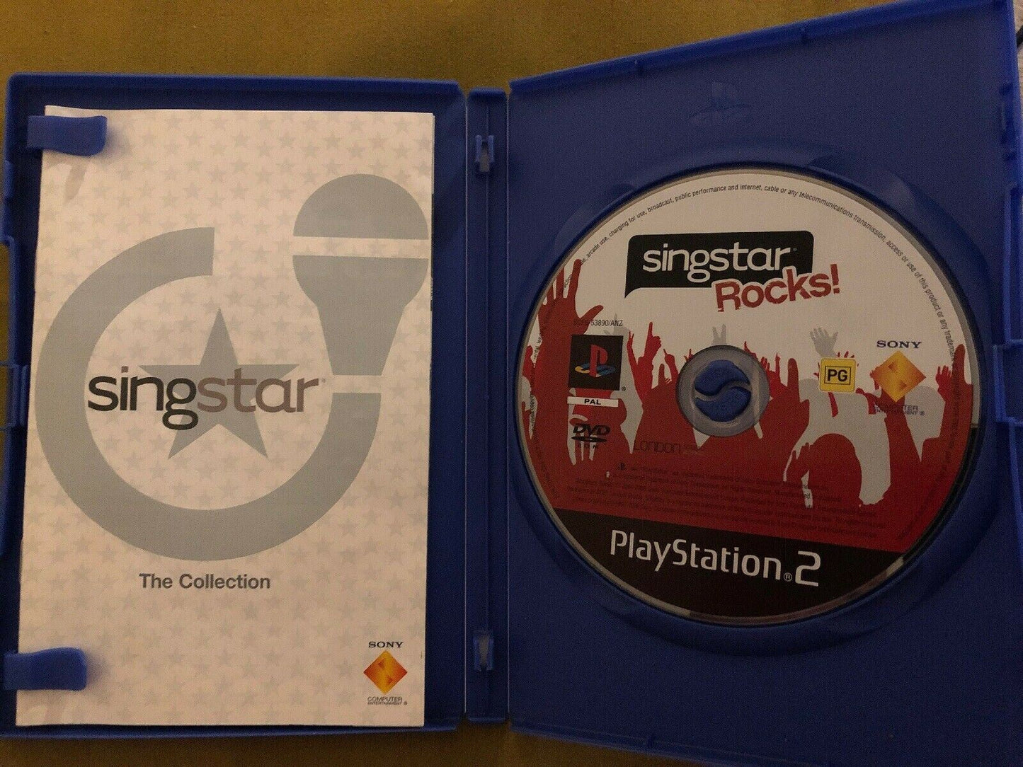 Singstar Rocks PS2 Playstation 2 Sony Game PAL Manual Karaoke Oz Songs Free Post