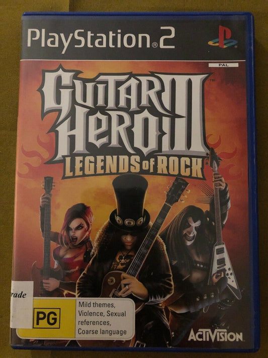 Guitar Hero III: Legends of Rock Music for the Sony PlayStation 2 (PS2) [PAL]