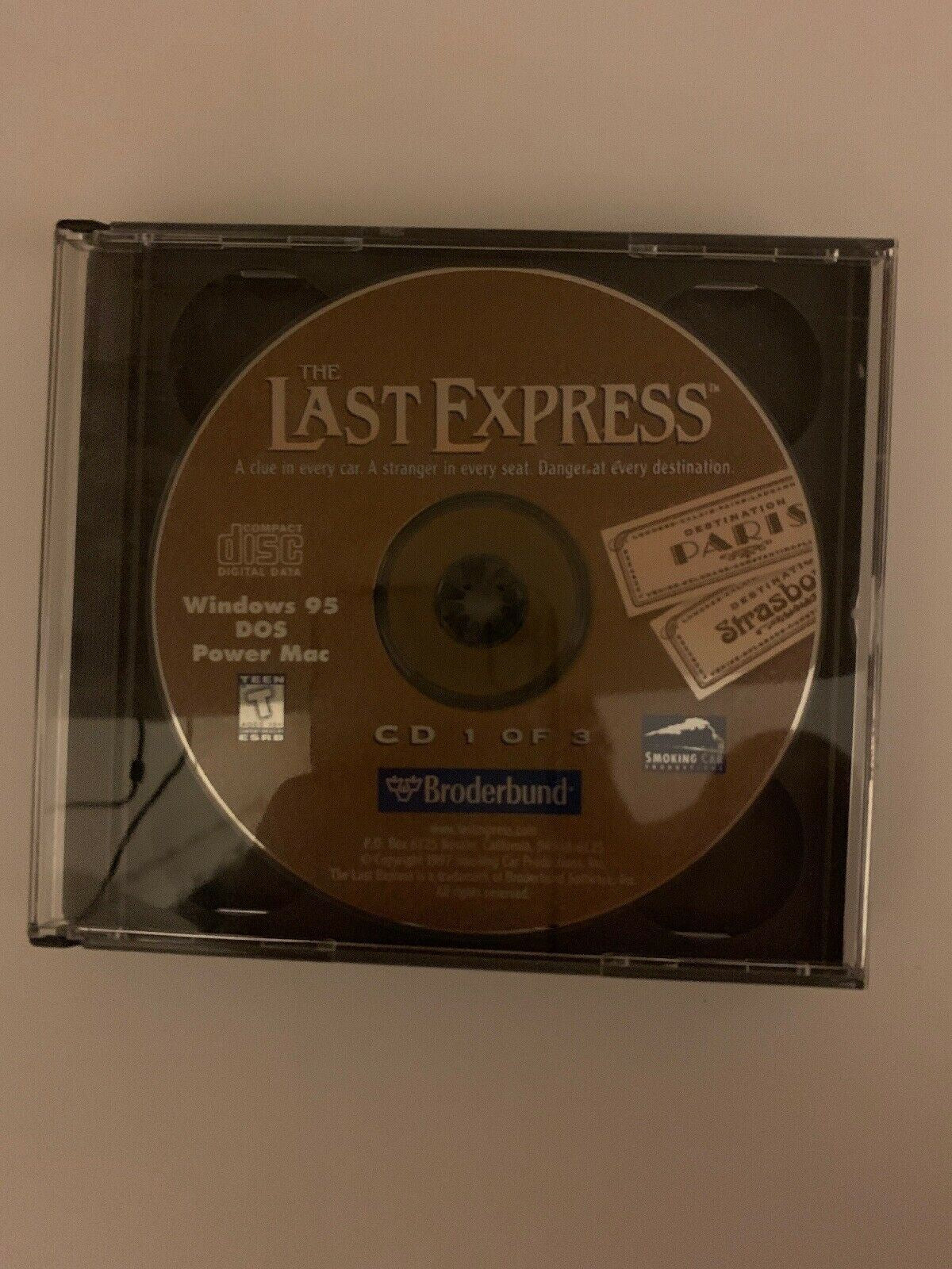 The Last Express (1997) PC Power Mac DOS Cdrom Game Broderbund Vintage Game