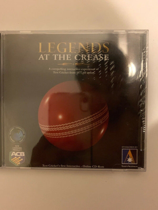 VINTAGE NEW Legends At The Crease Test Cricket First Interactive Online PC CD