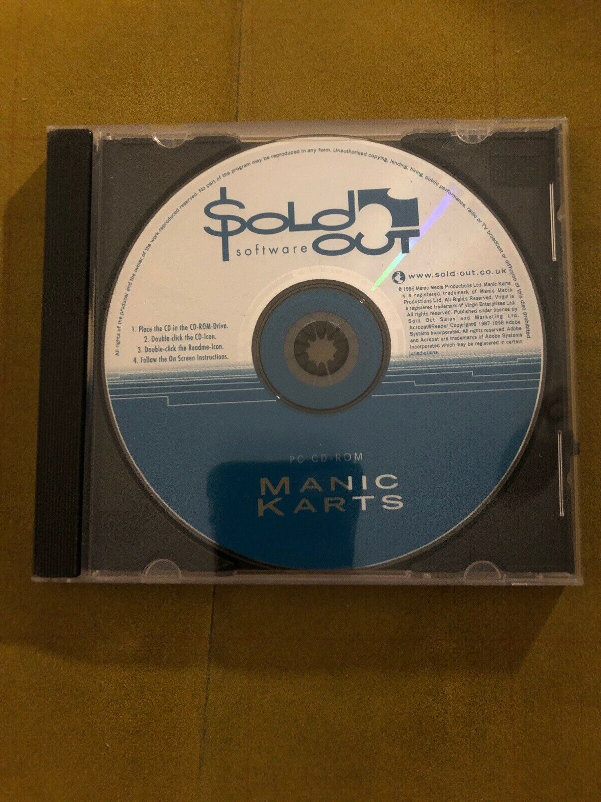 Manic Karts (1995) for PC Windows Vintage Classic Driving Game