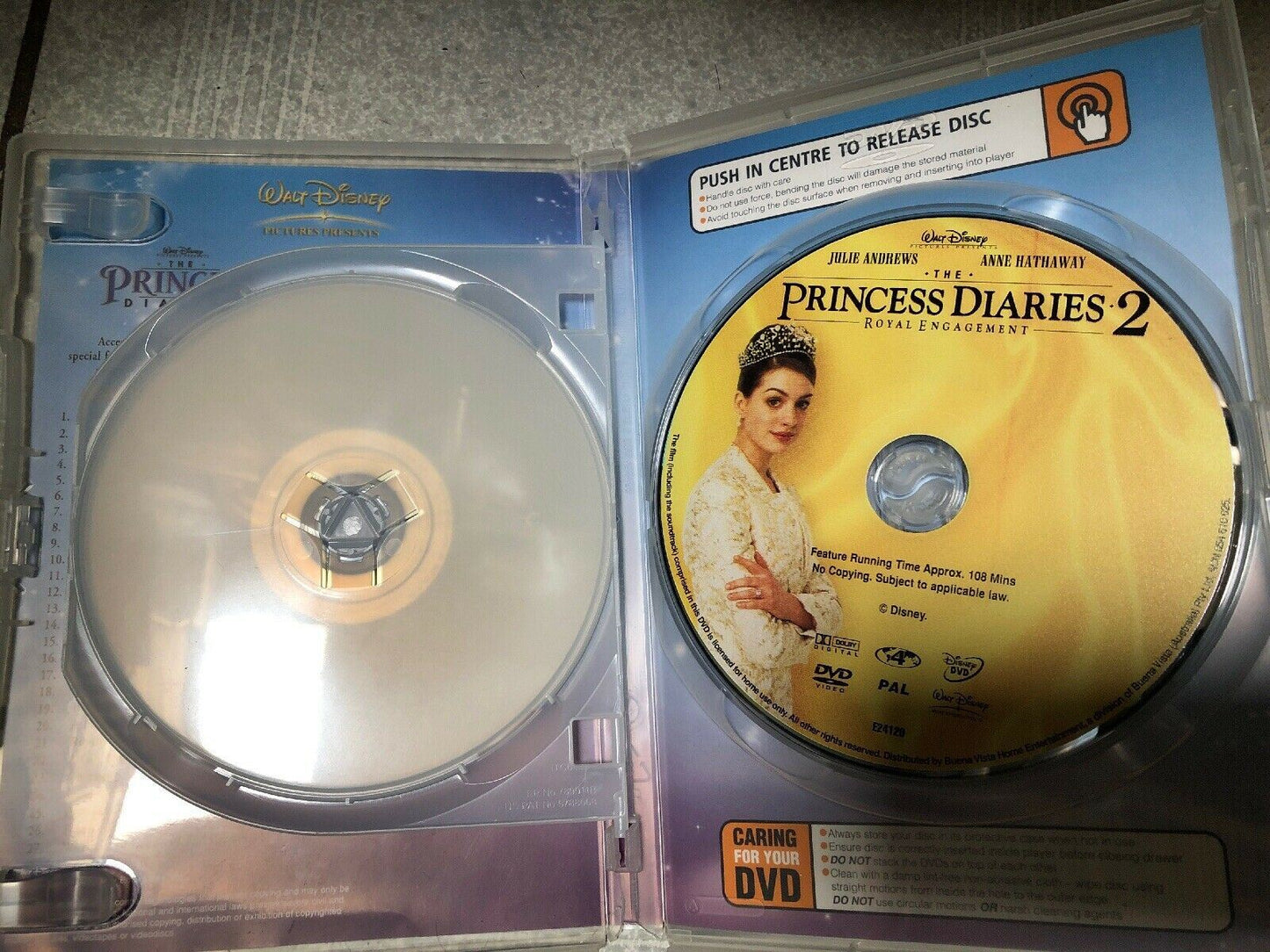 The Princess Diaries  / Princess Diaries 2 (DVD, 2006, 2-Disc Set) Walt Disney