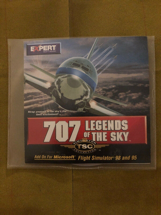 707 Legends Of The Sky 1998 PC CDROM Add On For Flight Simulator 95 & 98