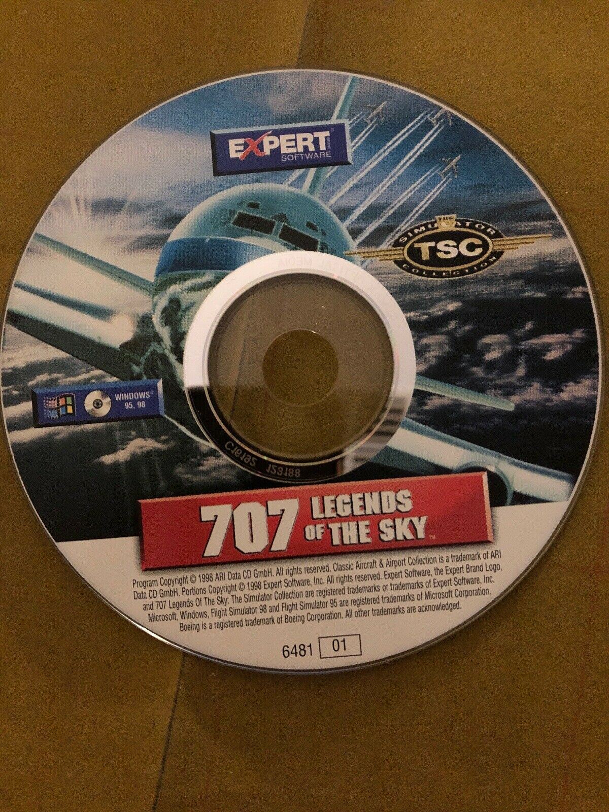 707 Legends Of The Sky 1998 PC CDROM Add On For Flight Simulator 95 & 98