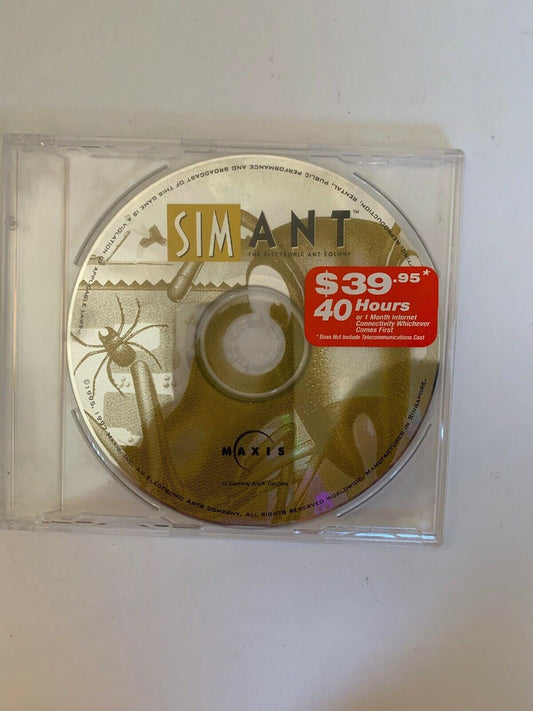 SimAnt The Electronic Ant Colony 1997 Maxis Vintage EA Simulation PC CD-ROM Game