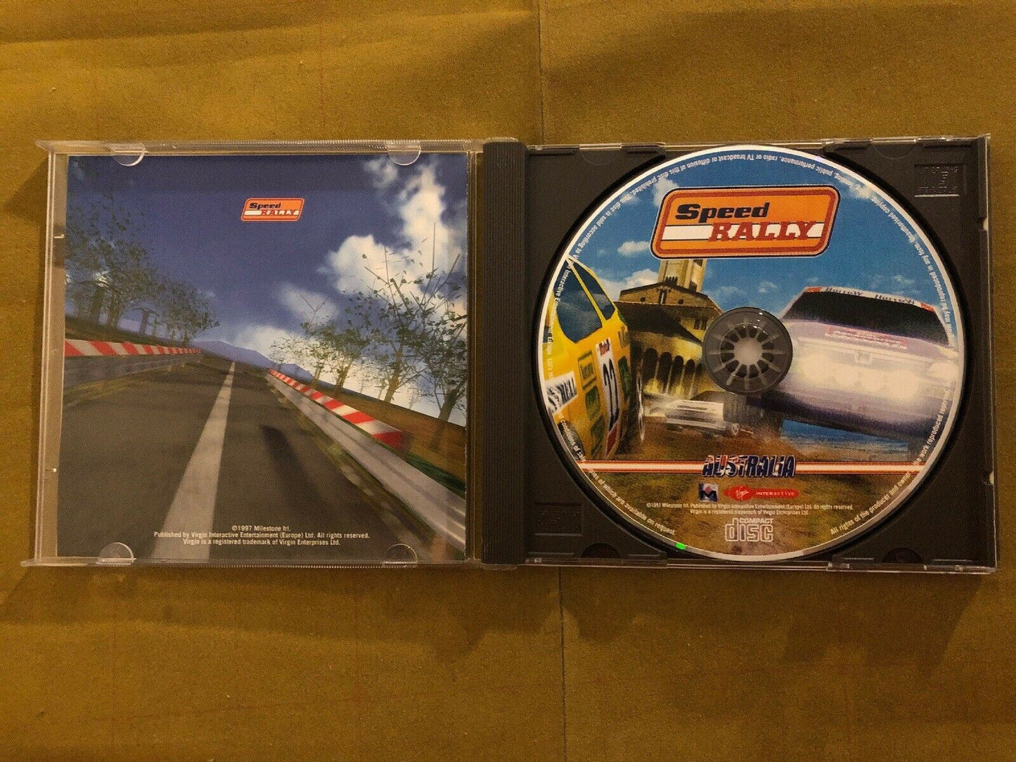 *RARE* Speed Rally PC CDROM 1997 Virgin Vintage Windows 95 Game