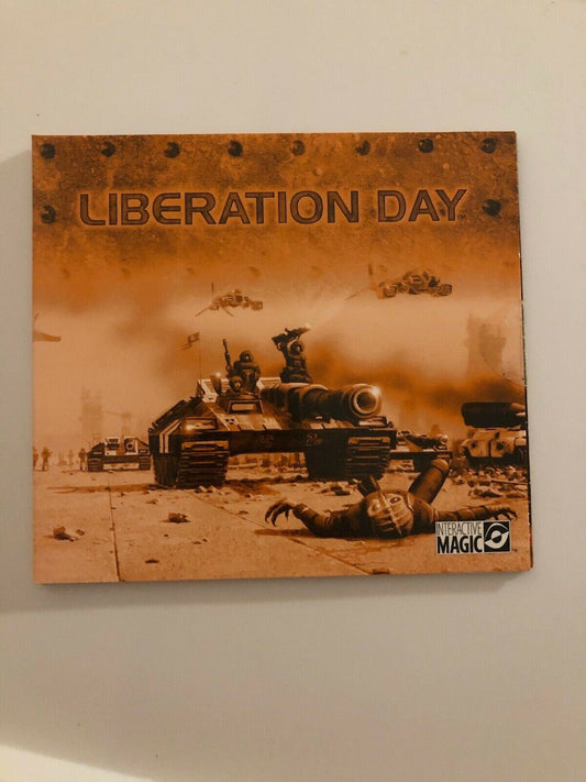 Liberation Day PC 1997 CD-ROM Game Vintage Windows Turned Base Strategy game