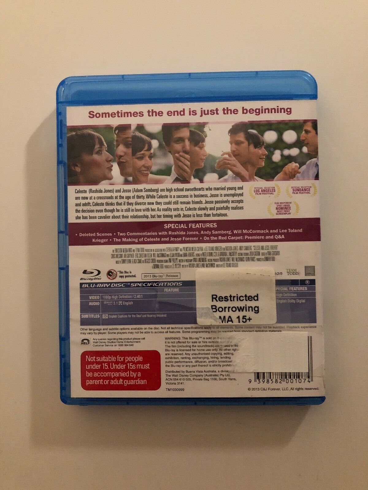 Celeste And Jesse Forever (Blu-ray, 2013)