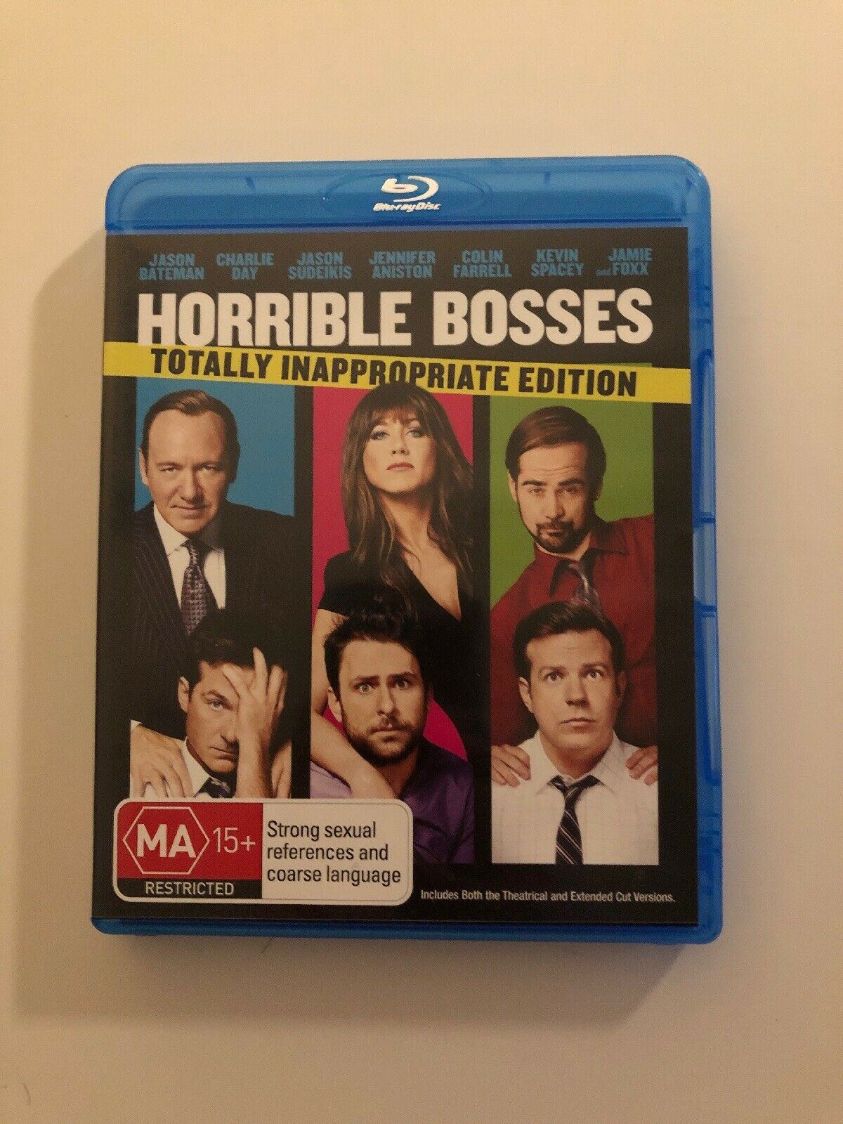 Horrible Bosses Blu Ray Movie 🍿 VGC Comedy Rated MA15+ Spacey Comedy