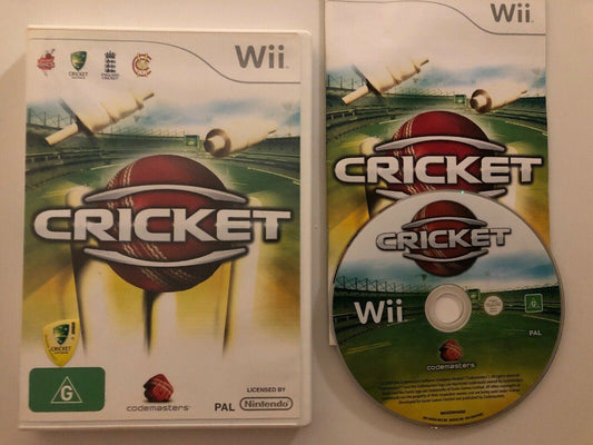 Nintendo Wii - Cricket Game  - Sports Cricket Australia Codemasters FREE POSTAGE