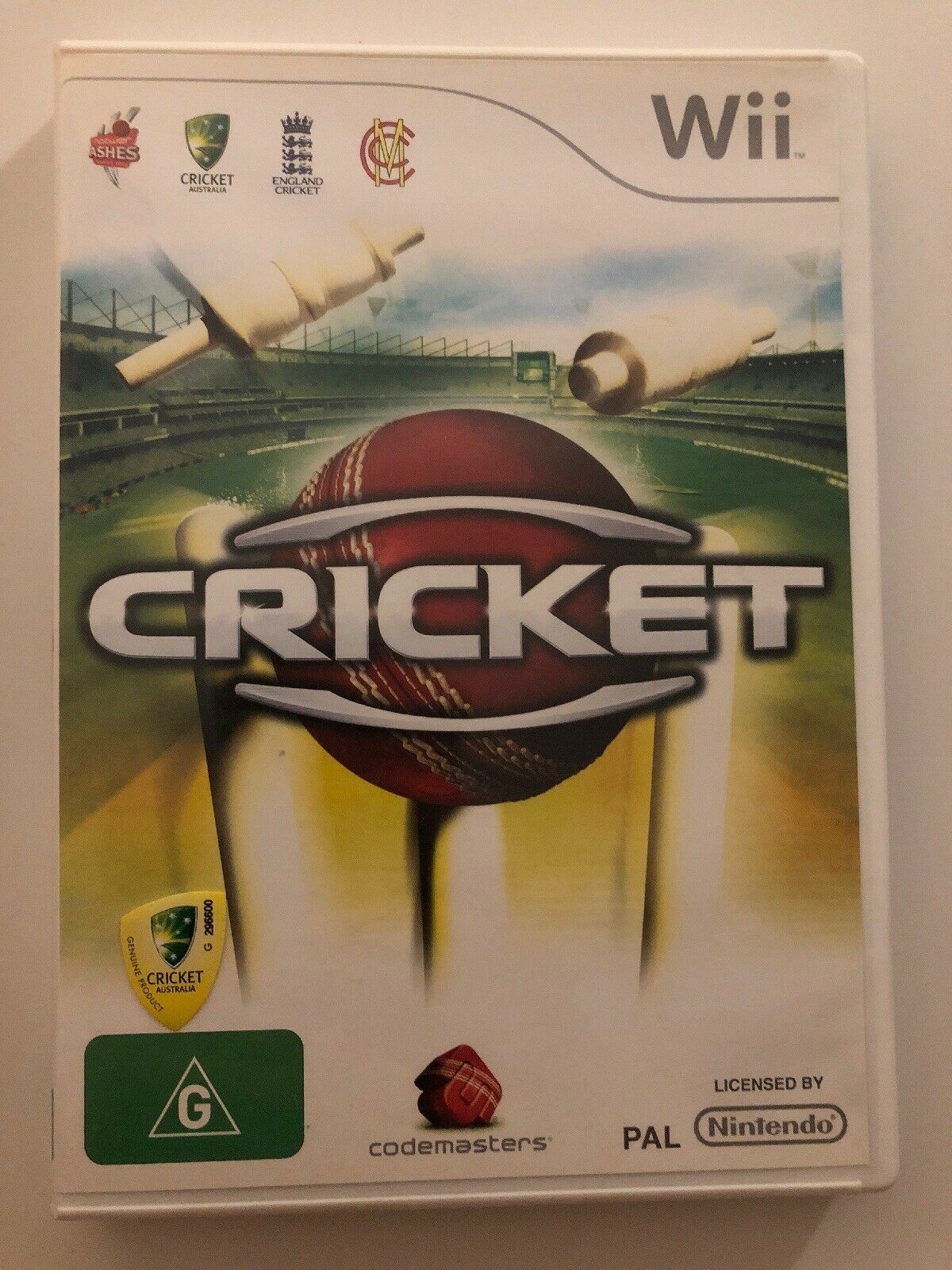 Nintendo Wii - Cricket Game  - Sports Cricket Australia Codemasters FREE POSTAGE