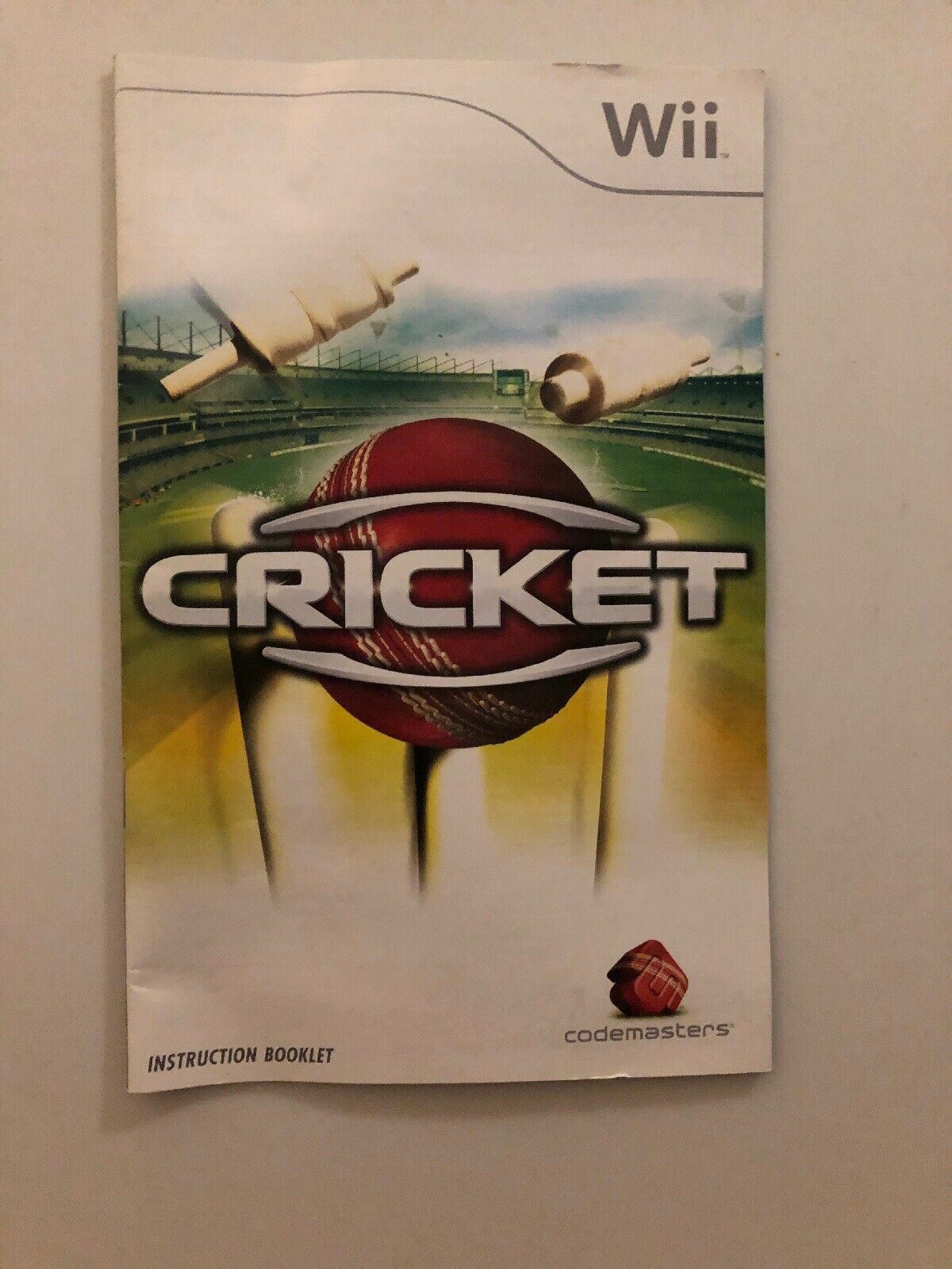 Nintendo Wii - Cricket Game  - Sports Cricket Australia Codemasters FREE POSTAGE