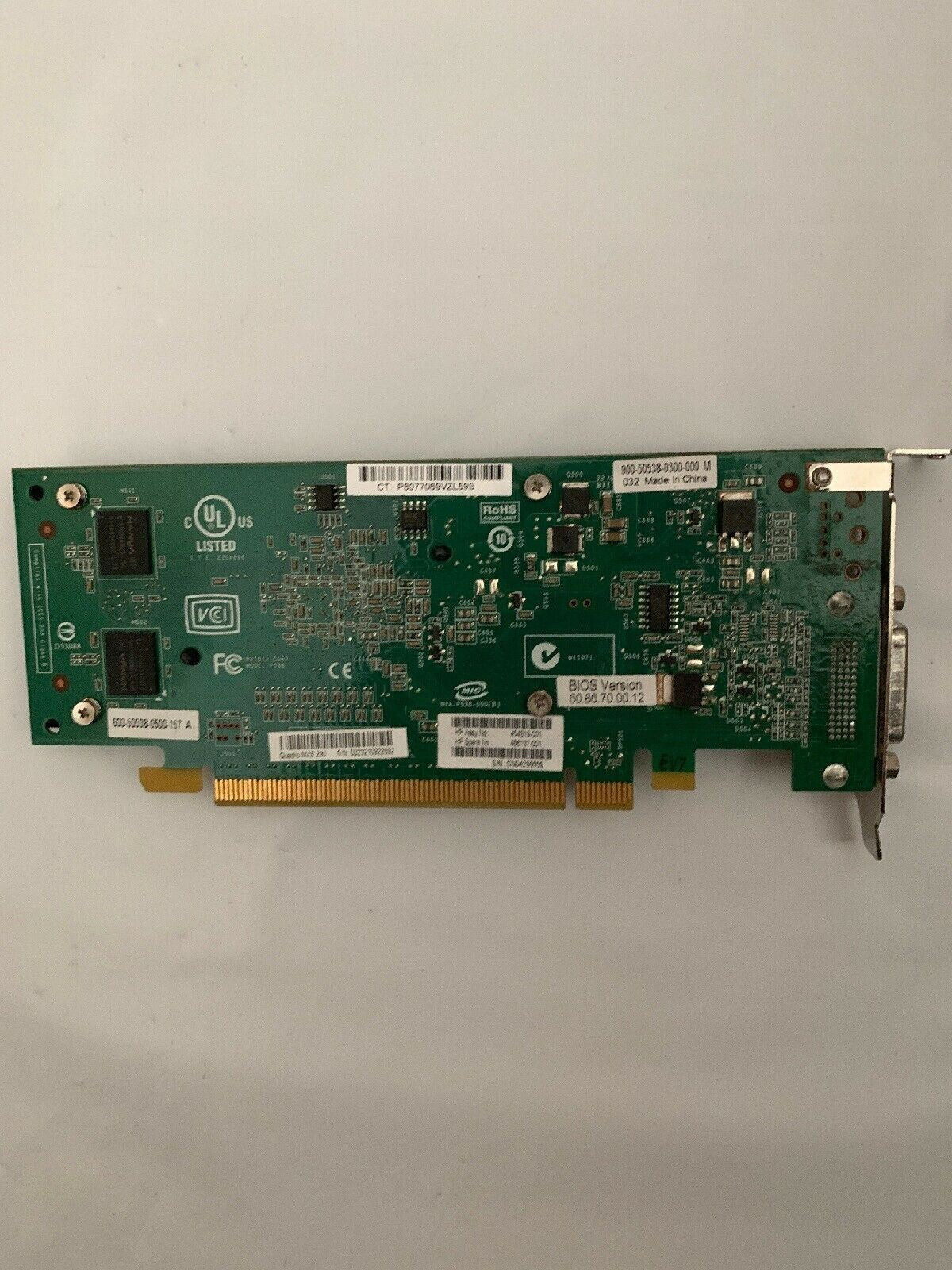 Nvidia Quadro NVS 290 / NVS290 Graphic card DMS-59 Dual Display 256MB PCIe