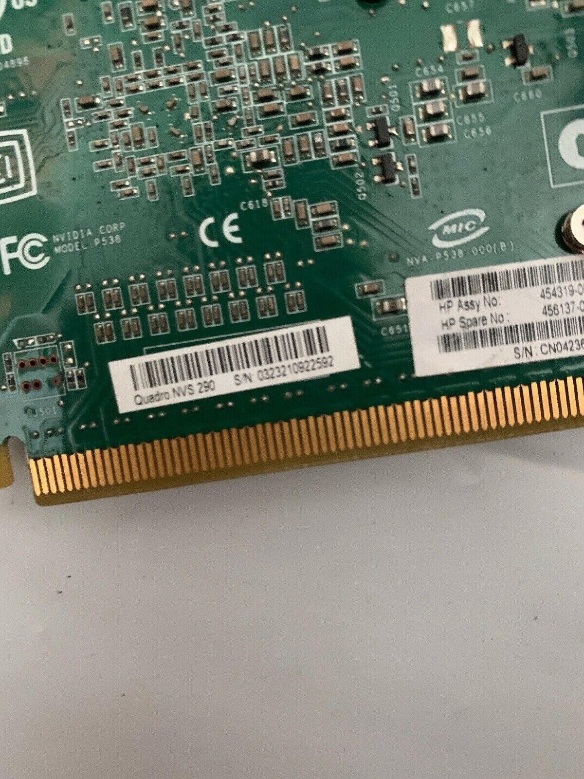 Nvidia Quadro NVS 290 / NVS290 Graphic card DMS-59 Dual Display 256MB PCIe