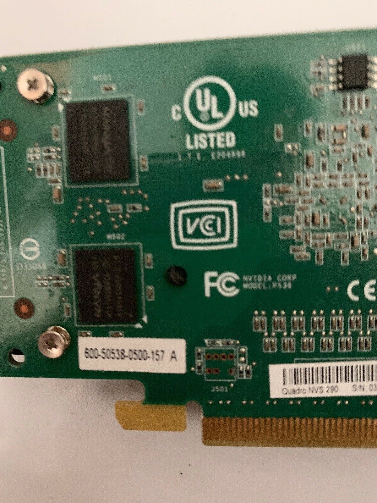 Nvidia Quadro NVS 290 / NVS290 Graphic card DMS-59 Dual Display 256MB PCIe