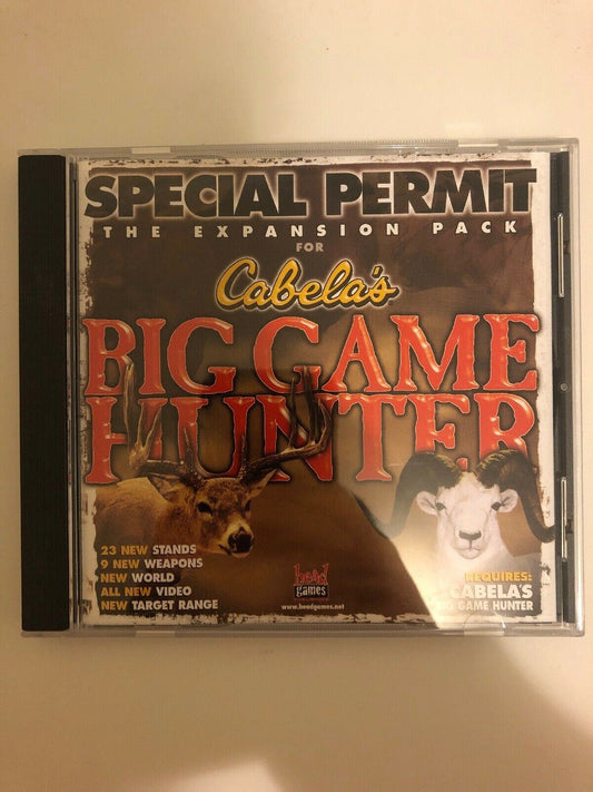 Special Permit Expansion Pack for Cabela's Big Game Hunter PC CDROM FREE POST