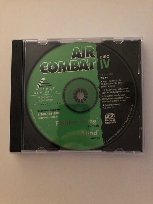 Fighter Wing & Hind PC CD-ROM 2 Games Flight Combat Simulation DOS Game