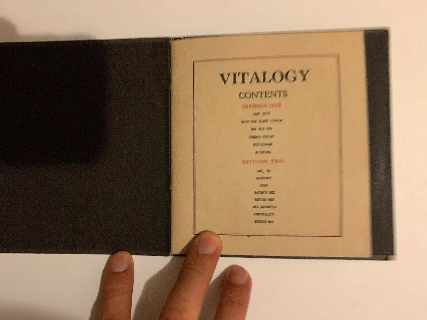 PEARL JAM - VITALOGY - CD With Booklet