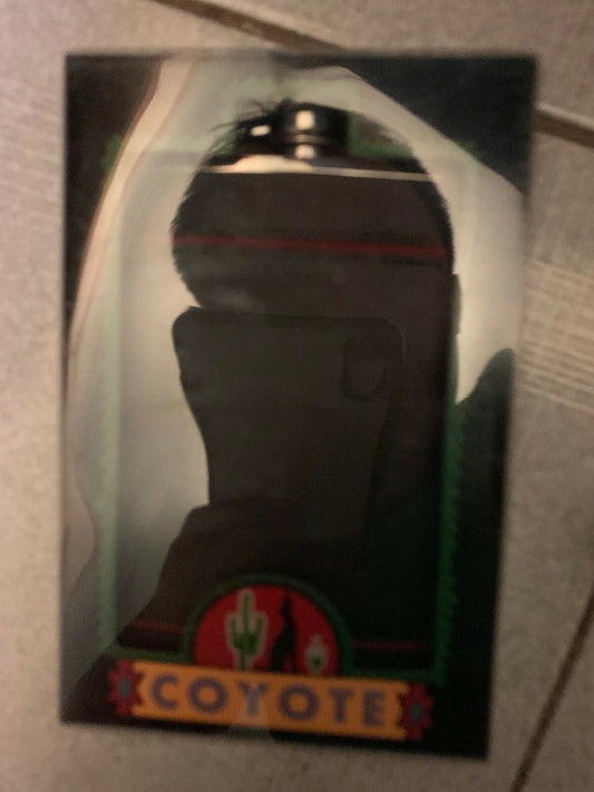 Flask for Liquor - Coyote 8oz Red Line Pocket Flask Stainless Steel *NEW*