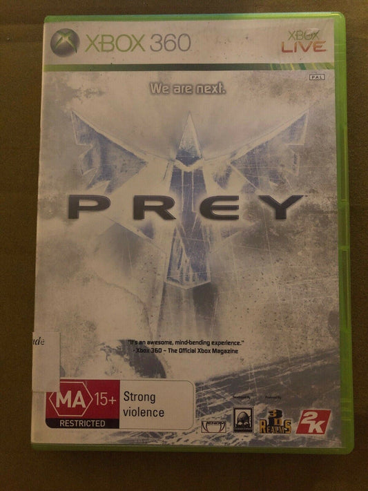 PREY - MicrosoftXbox 360 - Classic First Person Shooter FPS Game FREE POSTAGE!!!