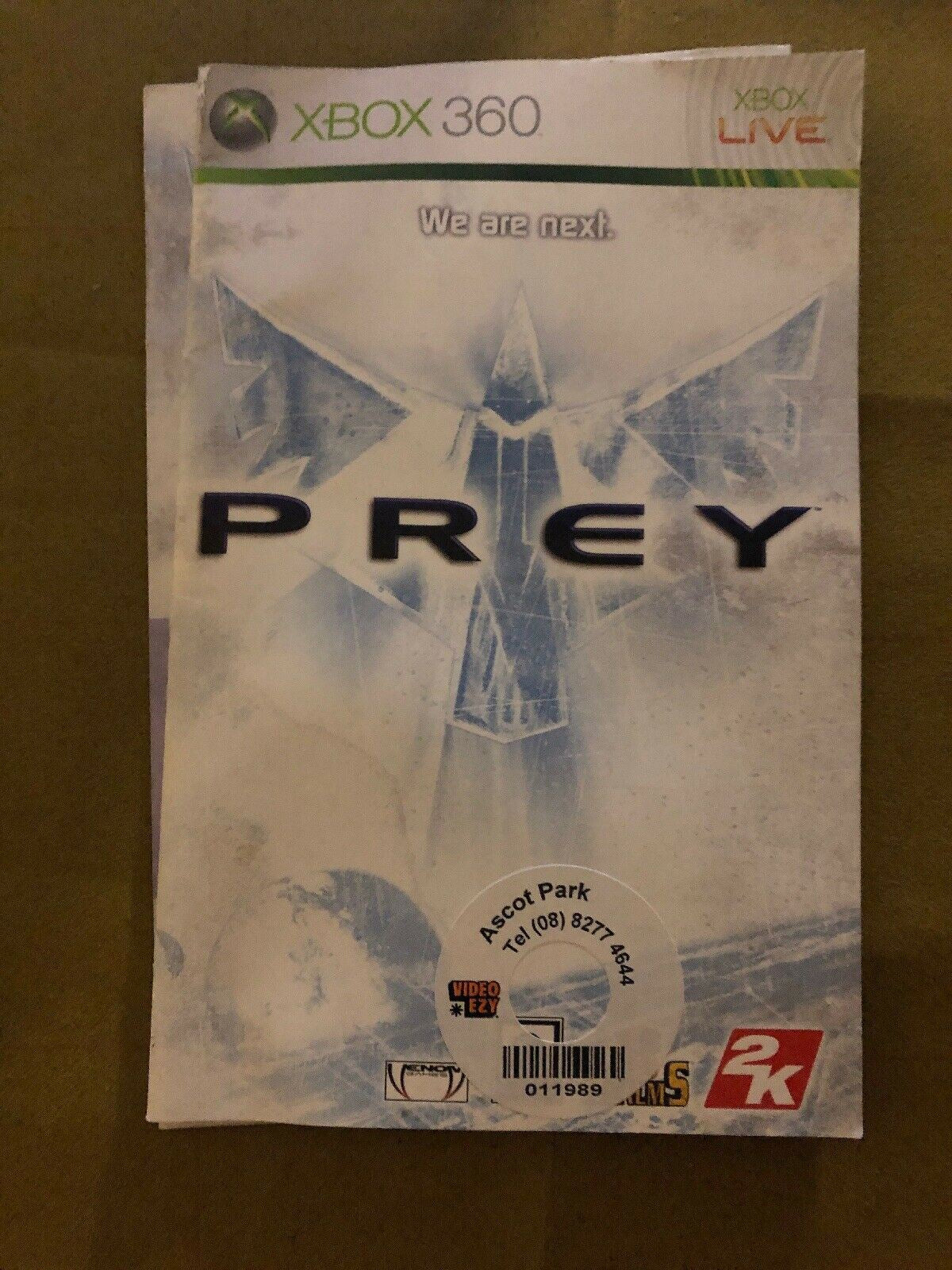 PREY - MicrosoftXbox 360 - Classic First Person Shooter FPS Game FREE POSTAGE!!!