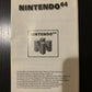 GENUINE Nintendo 64 N64 Console Manual *Manual Only*
