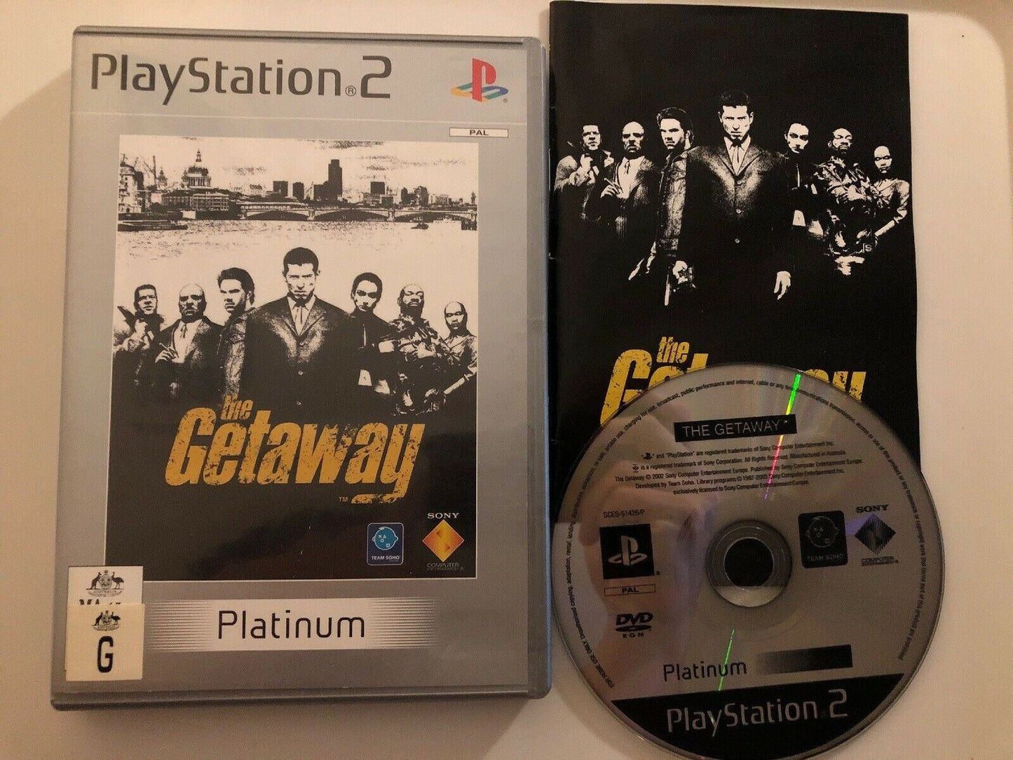 The Getaway - PS2 Sony PlayStation 2 PAL Game with Manual