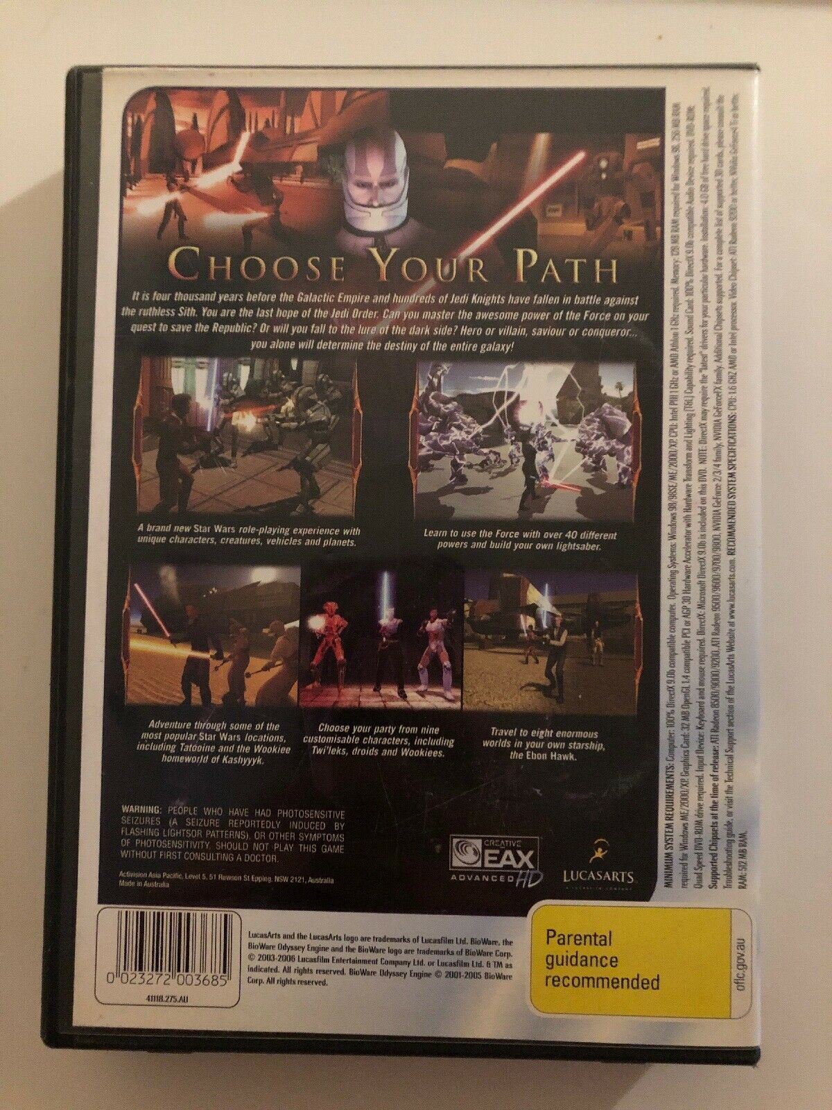 Star Wars: Knights of the Old Republic PC Classic Vintage Bioware RPG Game