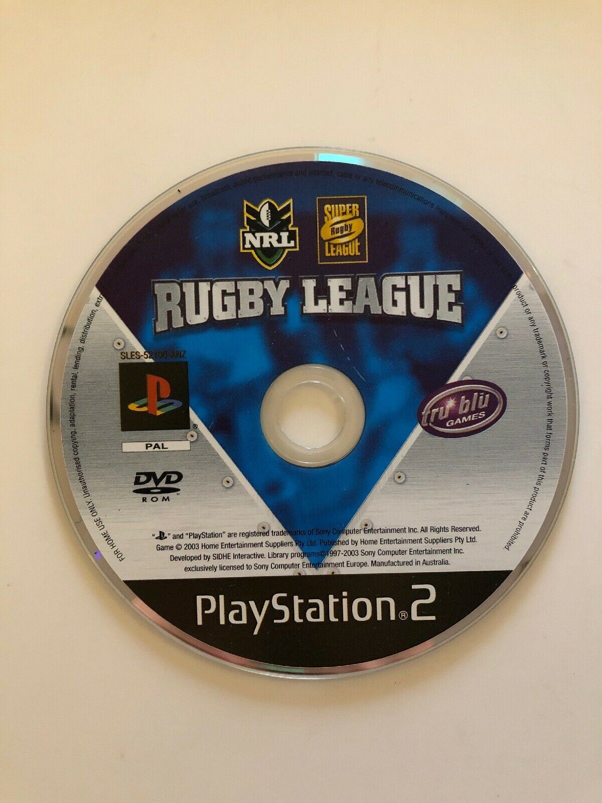 NRL Australian Rugby League - PS2 Playstation 2 Game - Official Licenced NRL