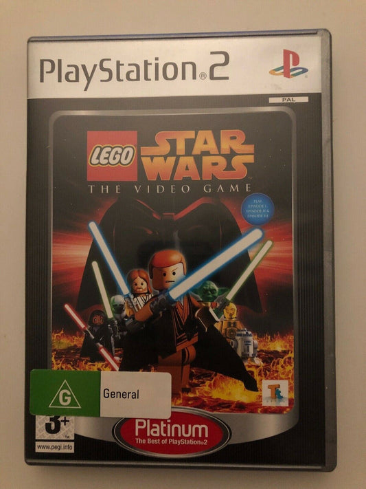 Lego Star Wars The Video Game PS2 (Platinum) PAL *Complete*