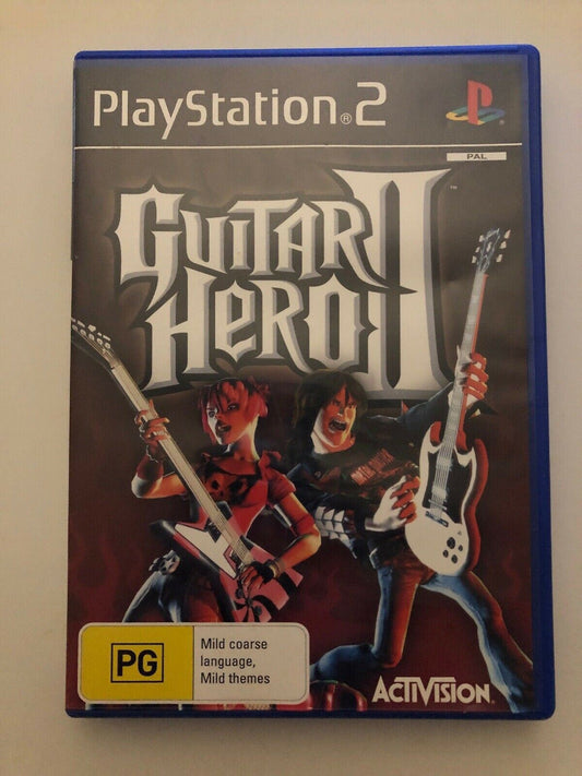 Guitar Hero 2 PS2 - PlayStation 2 AUS PAL - Game & Manual - Free Postage