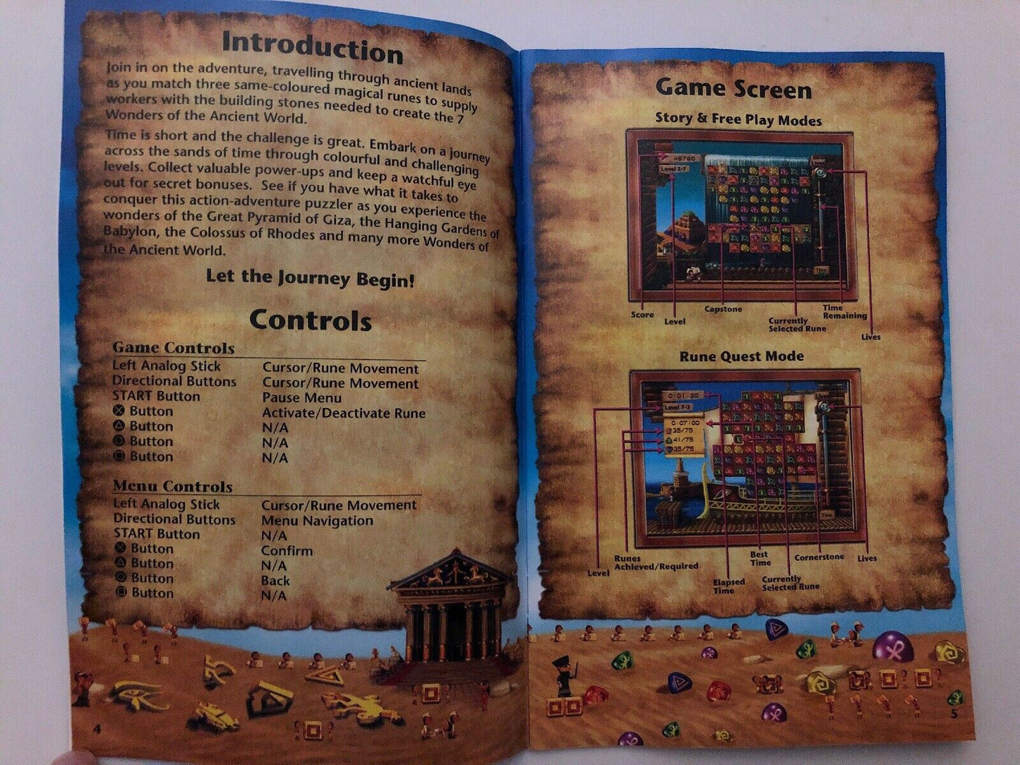 7 Wonders of the Ancient World PS2 - Unique Puzzle Strategy Game - Over 192 Lvls