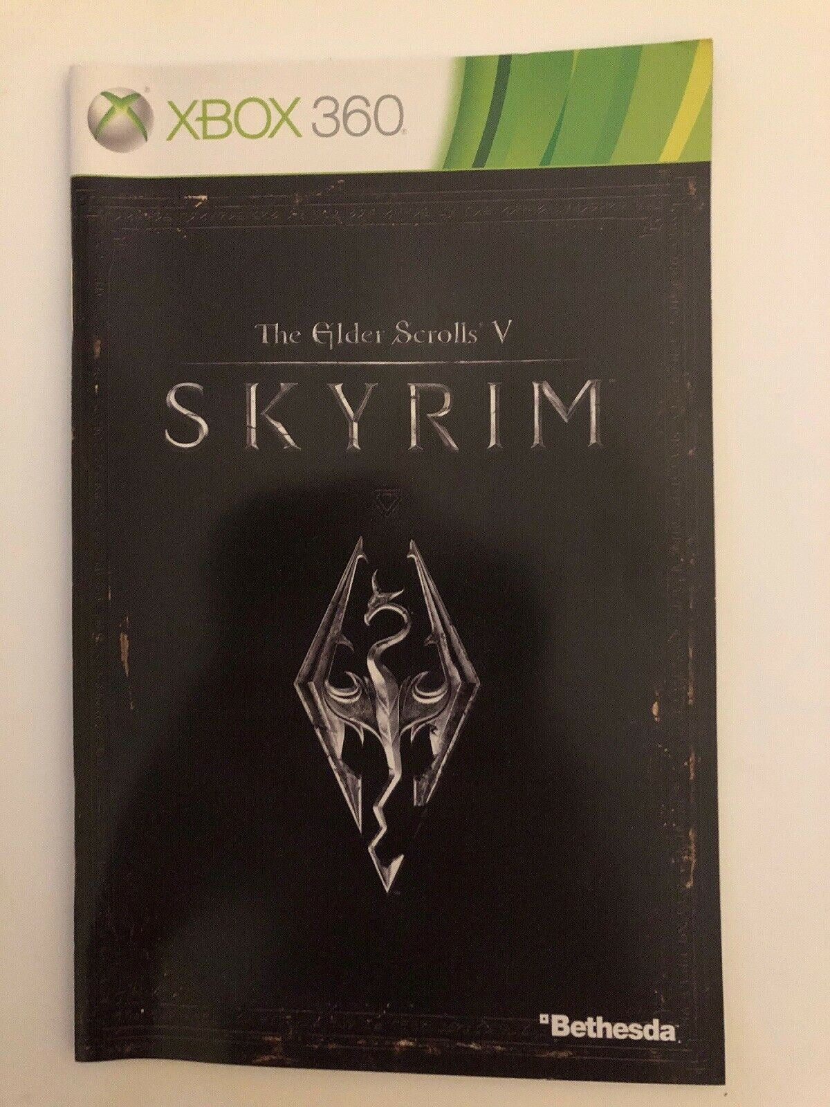 The Elder Scrolls V - Skyrim (Microsoft Xbox 360, 2011) PAL with Manual