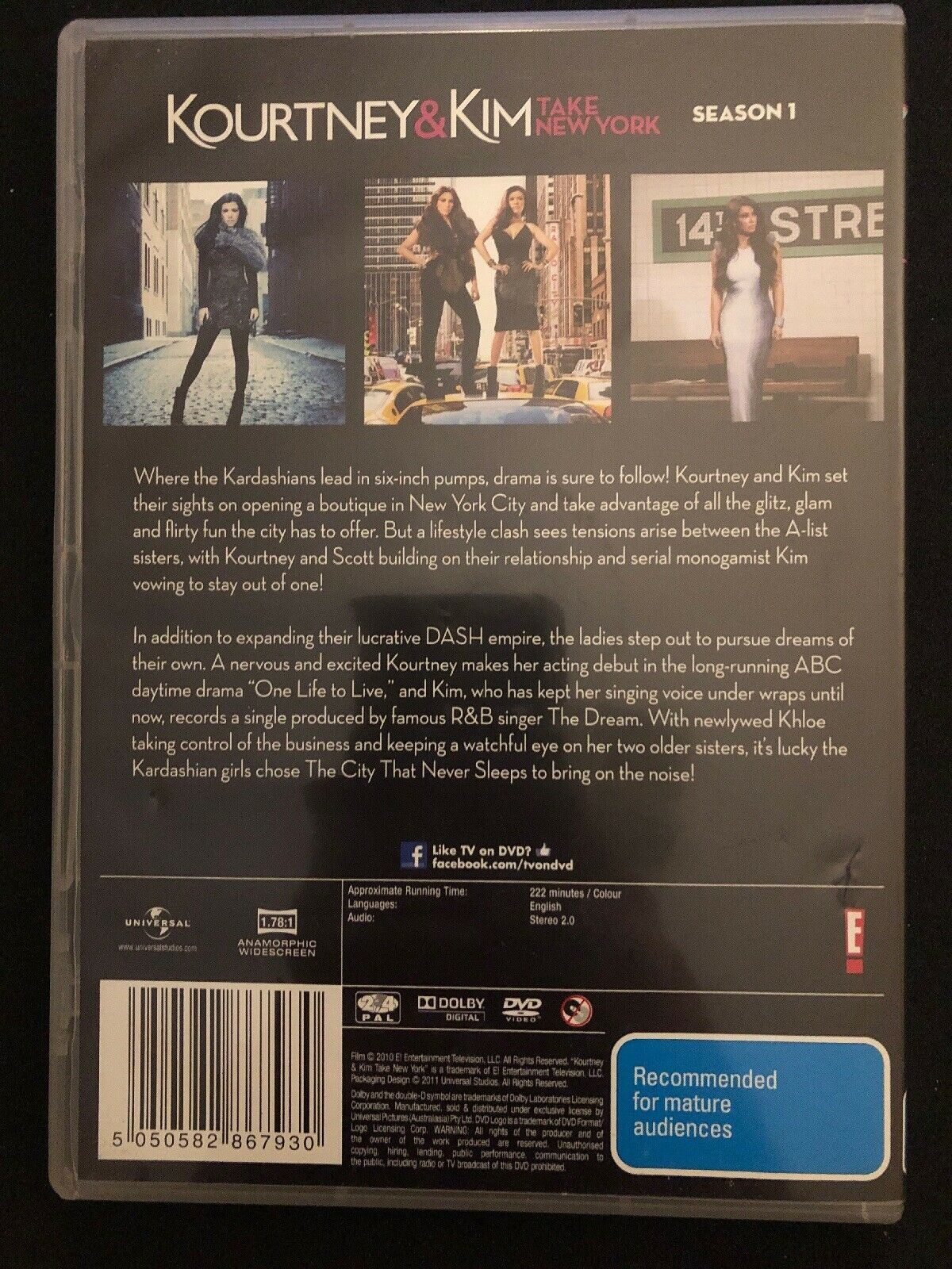 Kourtney & Kim Take New York : Season 1  (DVD, 2011, 2-Disc Set)