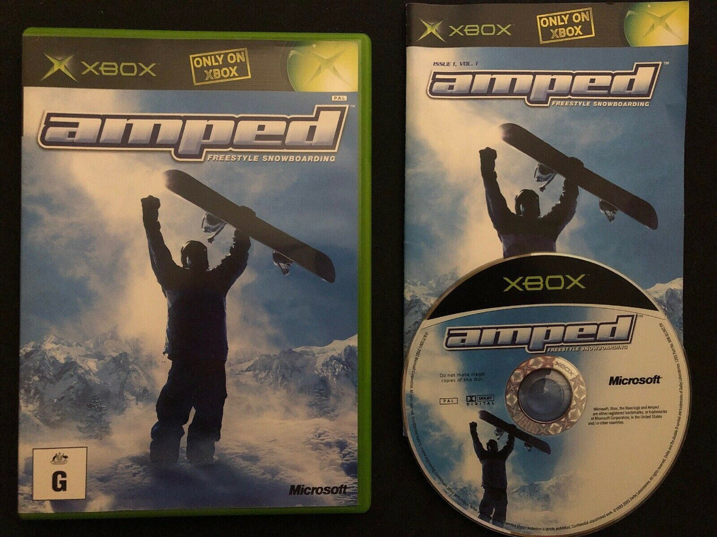 Amped: Freestyle Snowboarding - Microsoft Xbox PAL - Includes Manual