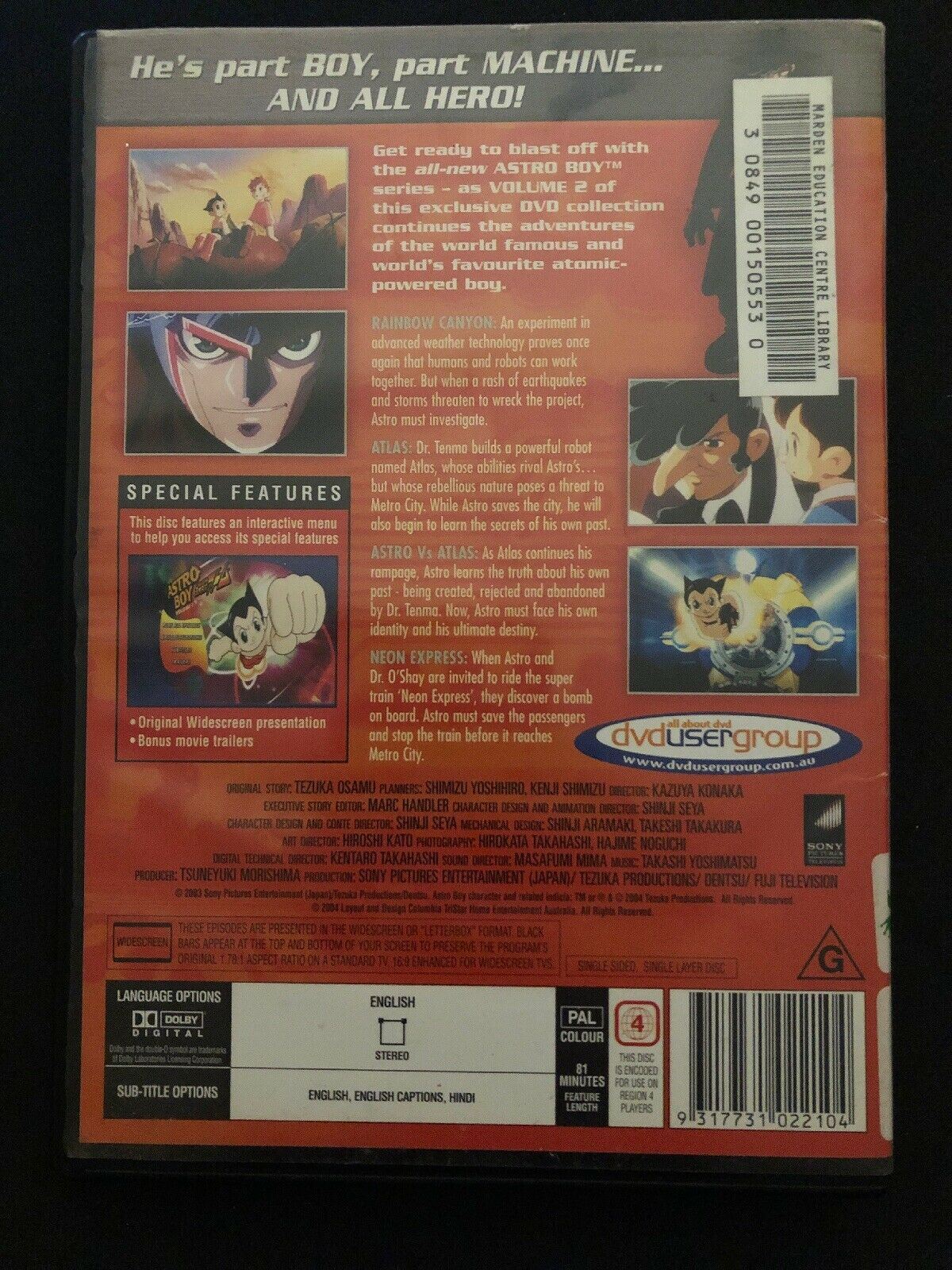 Astro Boy : Season 1 : Vol 2 (DVD, 2004) Region 4
