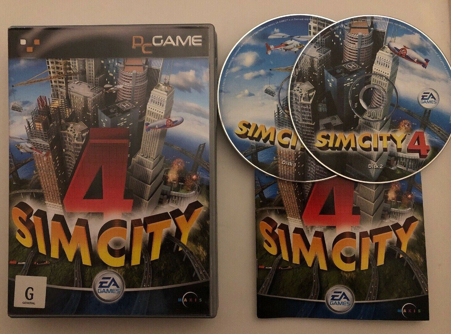 Sim City 4 - PC CD Windows Game - City Building Management Simulation Game