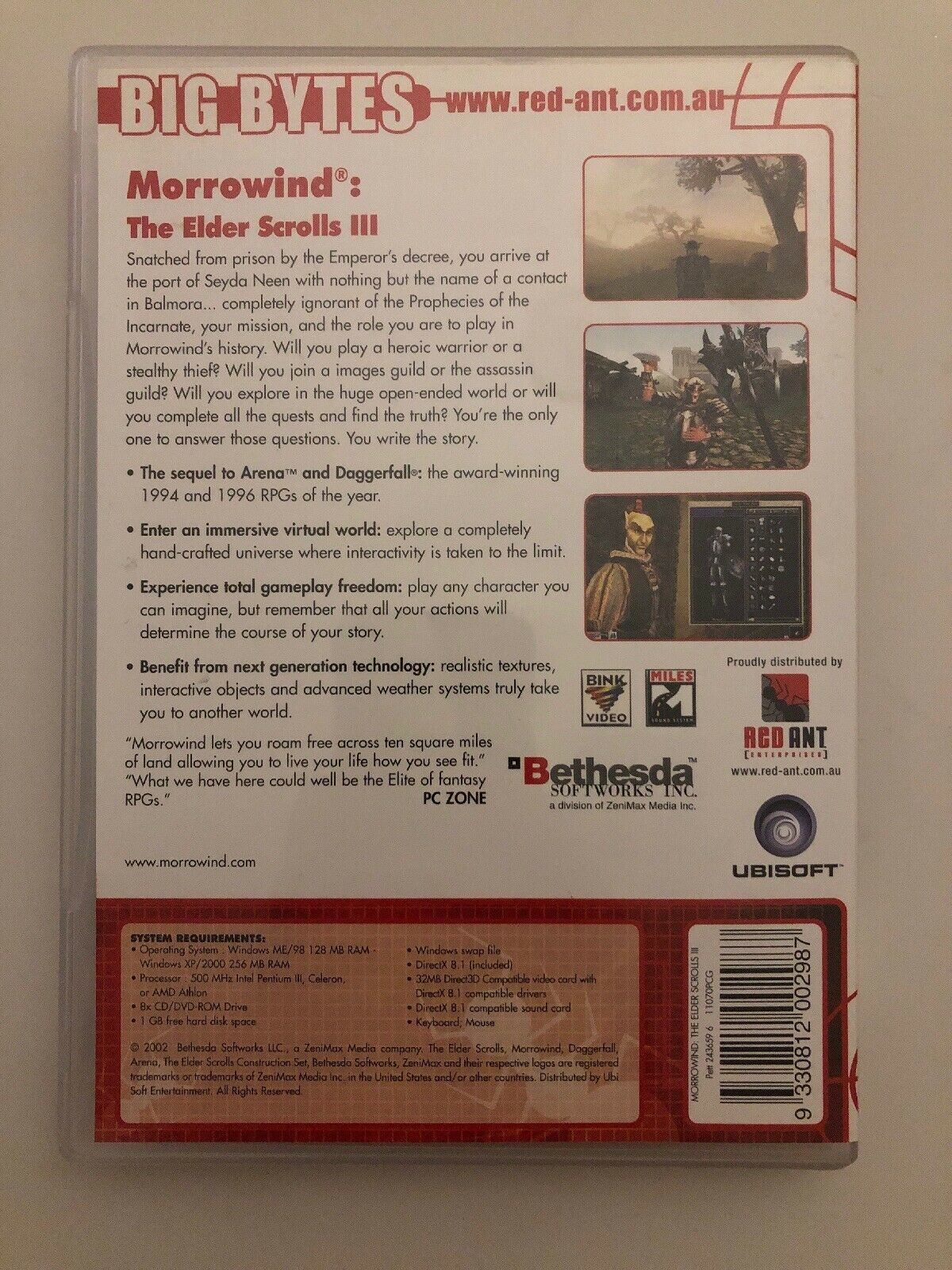 The Elder Scrolls III: Morrowind - PC CDROM Classic RPG Game