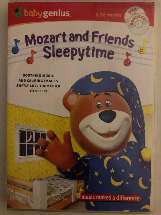 Baby Genius 0-36 Months Mozart And Friends Sleepytime DVD & Bonus CD