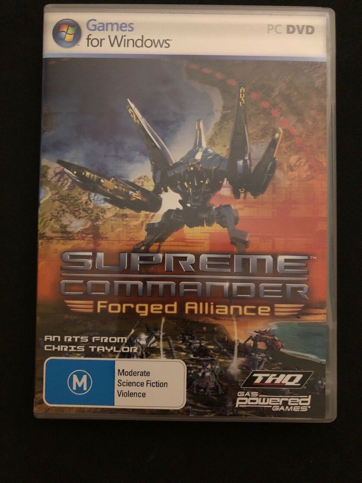 Supreme Commander 1 & 2 Forged Alliance RARE PC DVD-ROM Windows Strategy Game