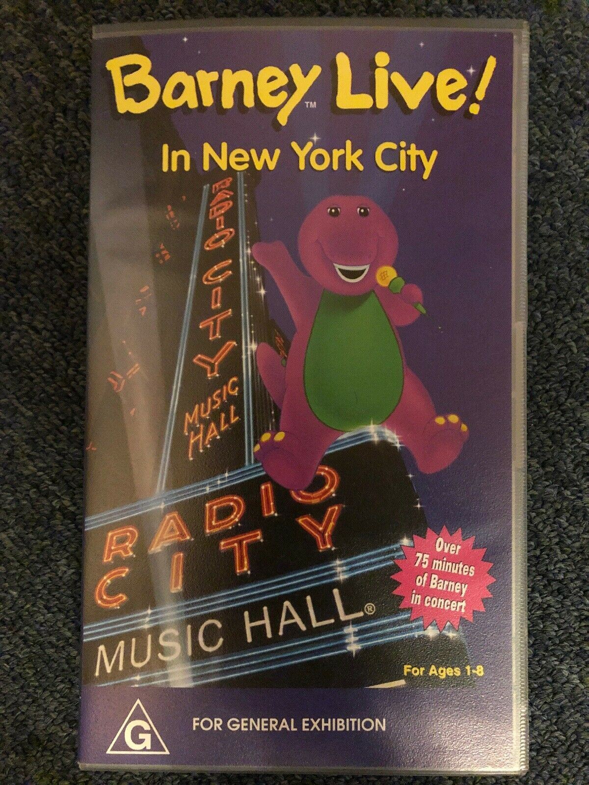 BARNEY LIVE ! : In New York City (PAL VHS Video Tape) – Retro Unit