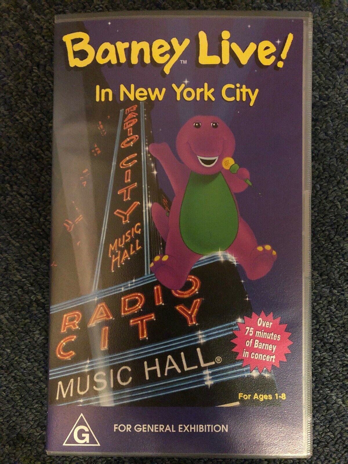 BARNEY LIVE ! : In New York City   (PAL VHS Video Tape)