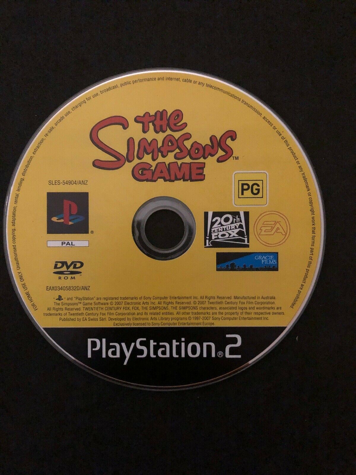 The Simpsons Game (PAL) - Sony PS2 PlayStation 2 Complete With Manual