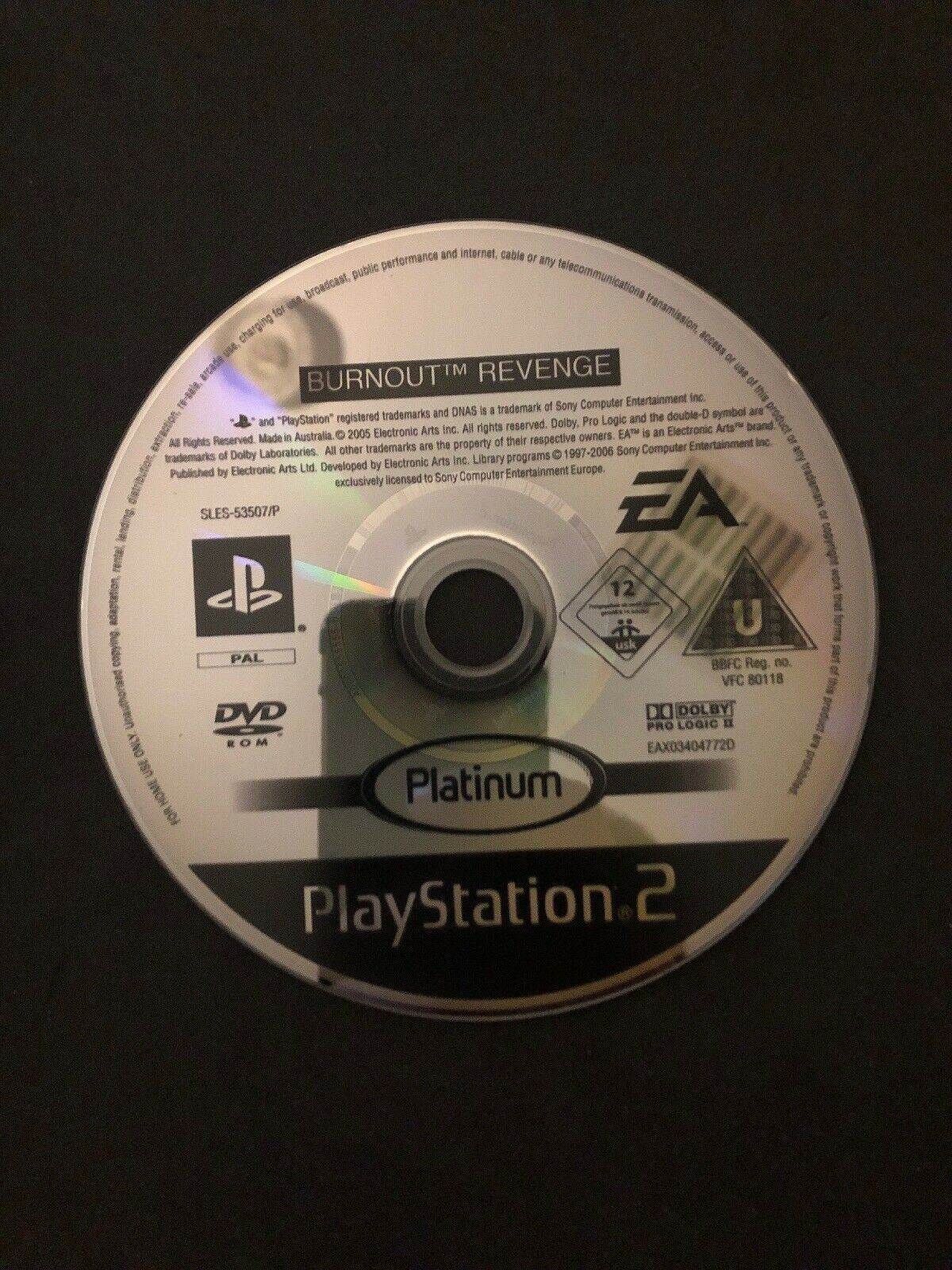 Burnout Revenge Platinum - Sony Playstation 2 Game PS2