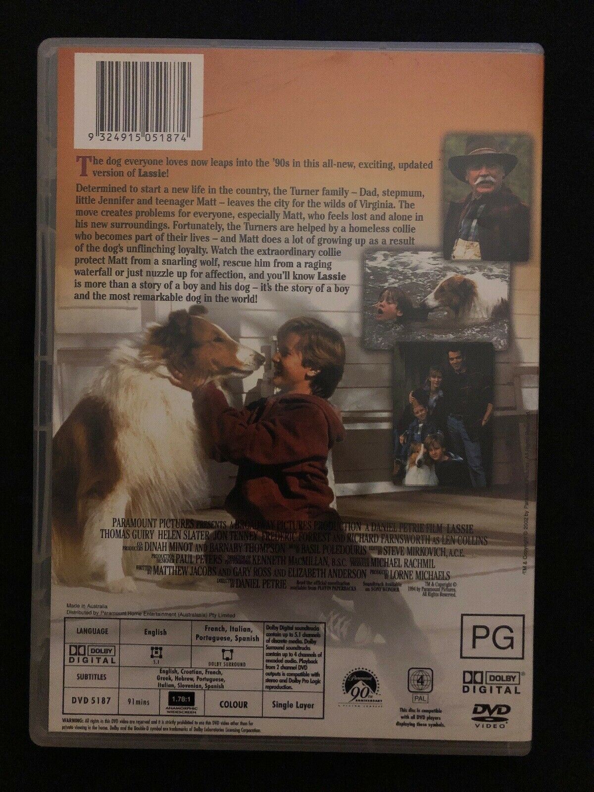 Lassie (DVD, 1994) Region 4 FREE OZ Post